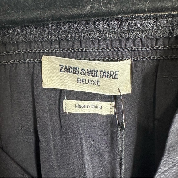 ZADIG & VOLTAIRE Riche Jac Deluxe Star Jupiter Silk Cocktail Black Lace Dress - Picture 5 of 9